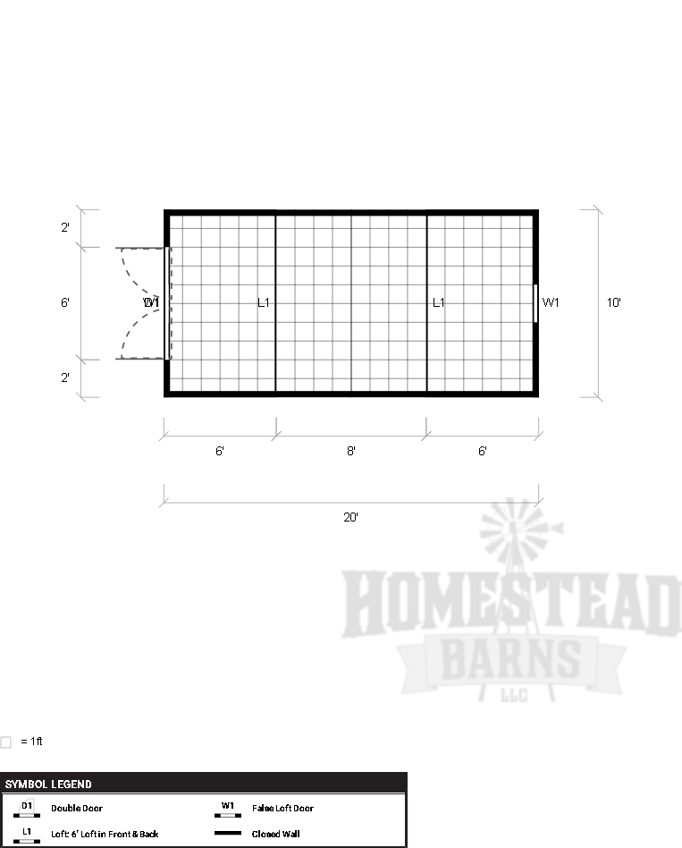 Lofted Barn 10×20 – Homestead Barns