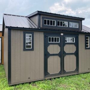 12X16 Deluxe Garden Shed with Dormer