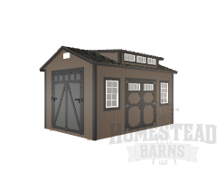 Deluxe Garden Shed with Dormer 10x16