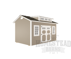 Deluxe Garden Shed with Dormer 10x16