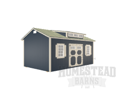 Deluxe Garden Shed with Dormer 12x20