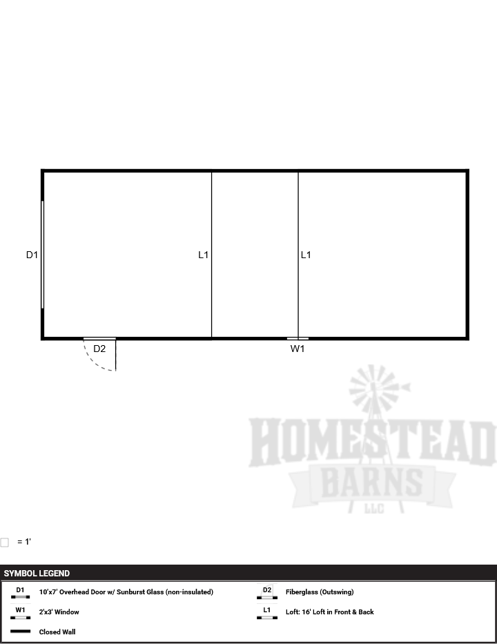 Lofted Garage 16x40 - Image 3